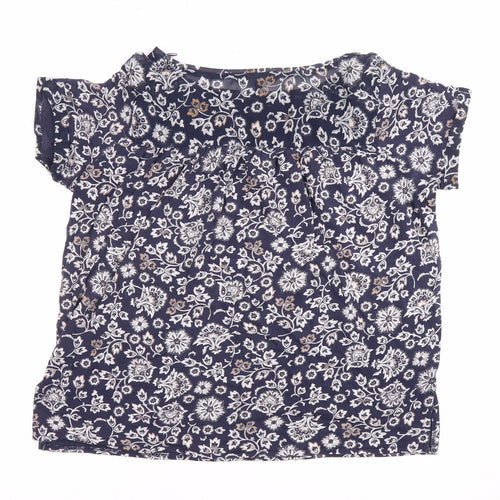 Next Women's Blue Floral Blouse - Size 10 Tunic