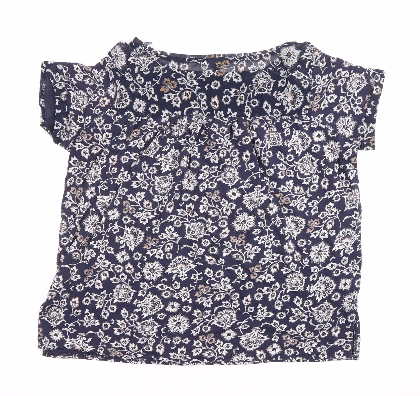 Next Women's Blue Floral Blouse - Size 10 Tunic