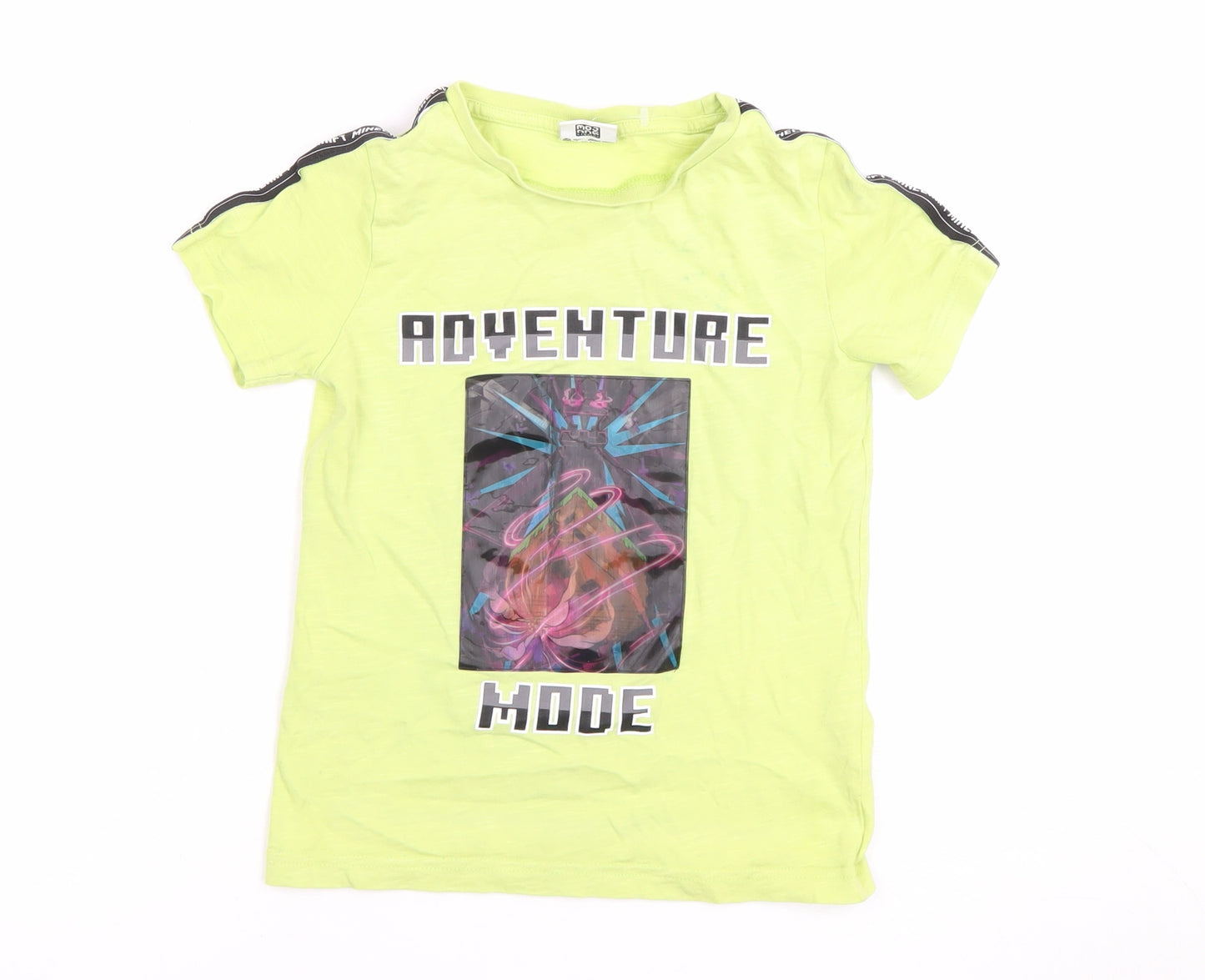 Tu Boys Green Minecraft T-Shirt Age 6 Adventure Mode Top