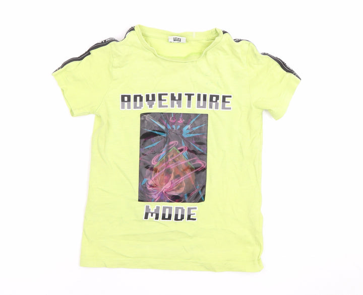 Tu Boys Green Minecraft T-Shirt Age 6 Adventure Mode Top