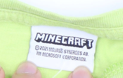 Tu Boys Green Minecraft T-Shirt Age 6 Adventure Mode Top