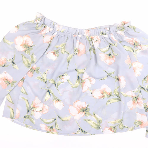Lipsy Floral Off the Shoulder Blouse - Women's Size 12