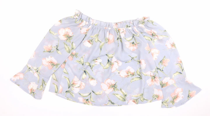 Lipsy Floral Off the Shoulder Blouse - Women's Size 12