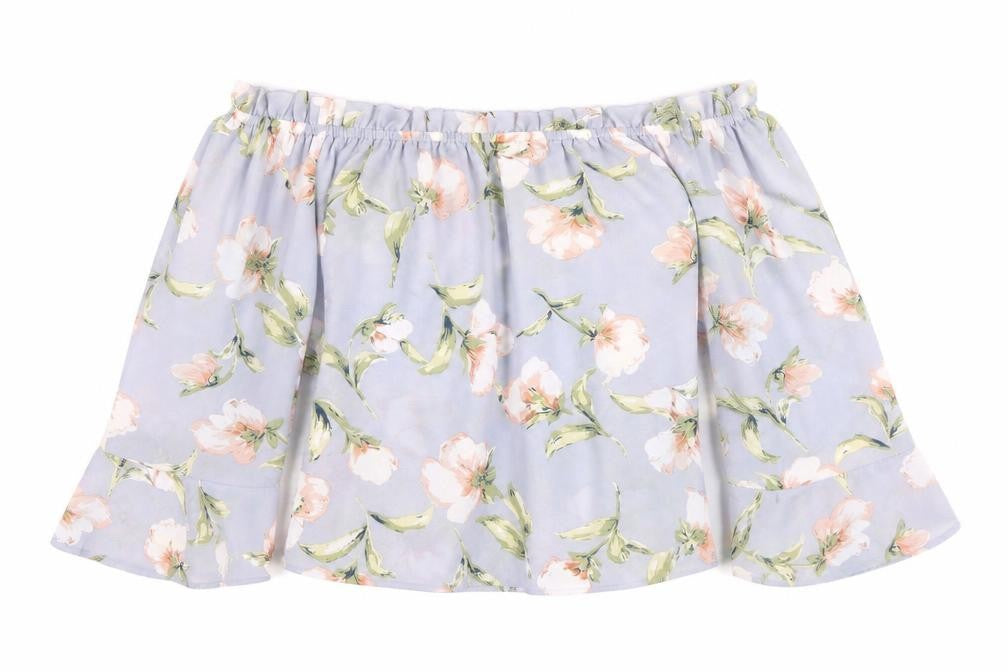 Lipsy Floral Off the Shoulder Blouse - Women's Size 12