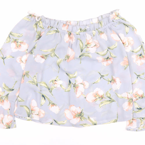 Lipsy Floral Off the Shoulder Blouse - Women's Size 12