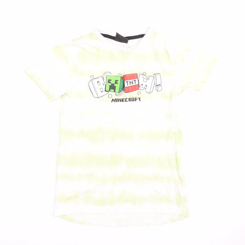 Tu Boys Green Minecraft T-Shirt, 8 Years, Cartoon Style