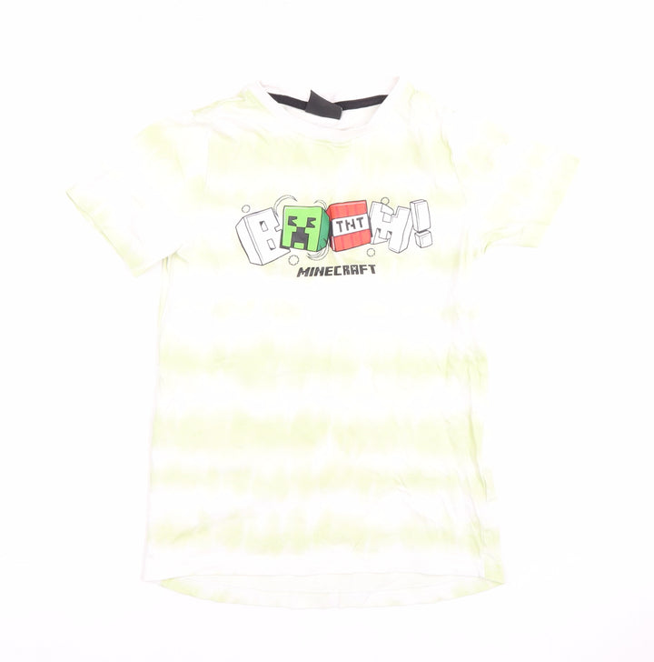 Tu Boys Green Minecraft T-Shirt, 8 Years, Cartoon Style