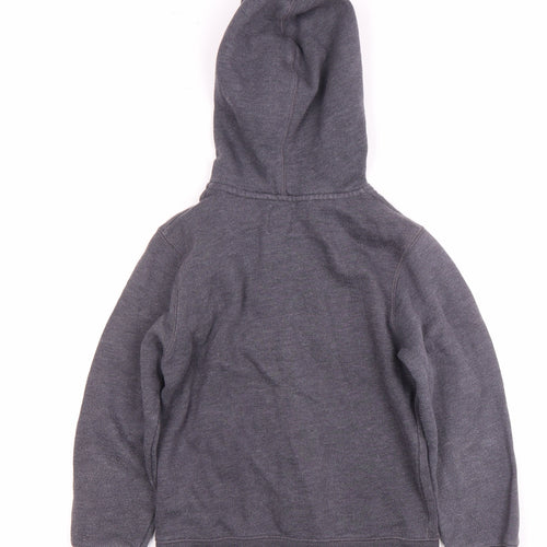 Gap Boys Grey Full Zip Hoodie 6-7 Years with Logo
