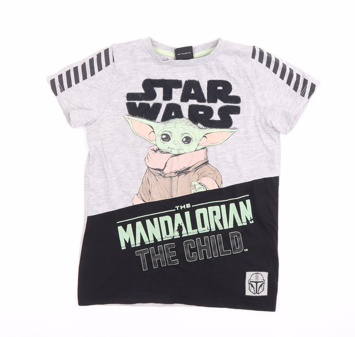 Star Wars Boys Grey Mandalorian T-Shirt 7 Years