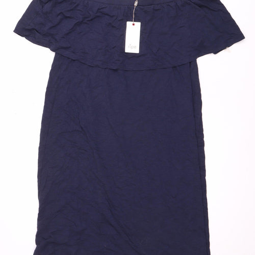 Ripe Women's Blue Off Shoulder Dress - L