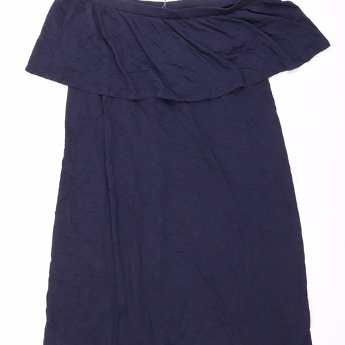 Ripe Women's Blue Off Shoulder Dress - L