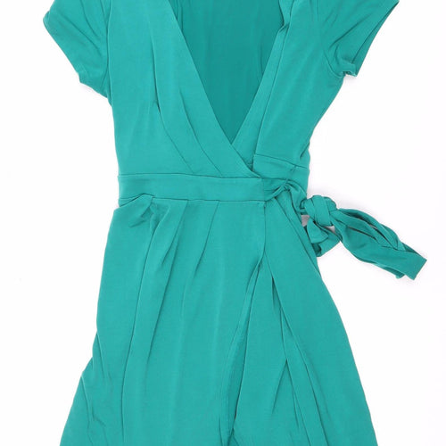 Banana Republic Women's Green Wrap Dress S