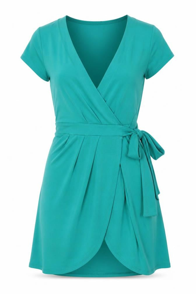 Banana Republic Women's Green Wrap Dress S