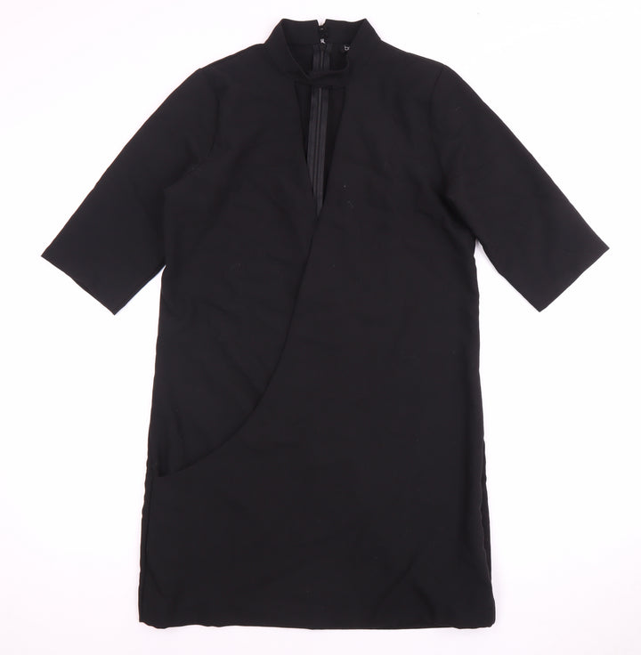 Boohoo Women's Black High Neck Dress Size 12