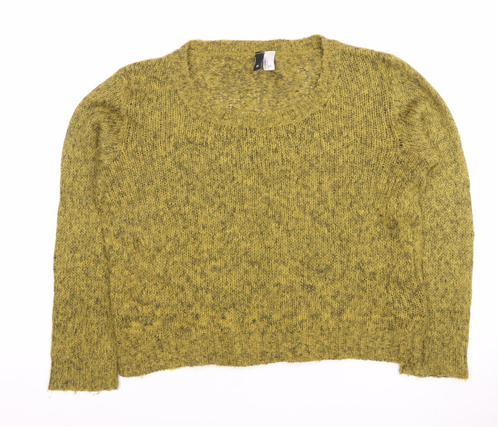 H&M Women's Green Pullover Jumper Size S