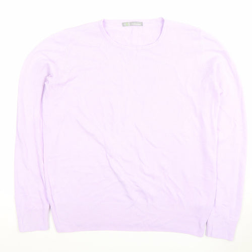 Marks and Spencer Women's Purple Pullover Jumper - Size 14