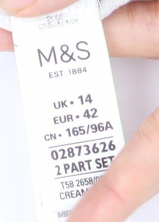 Marks and Spencer Women's White Blouse Size 14