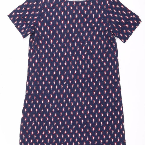 Boden Women's Blue Paisley Knee Dress Size 12