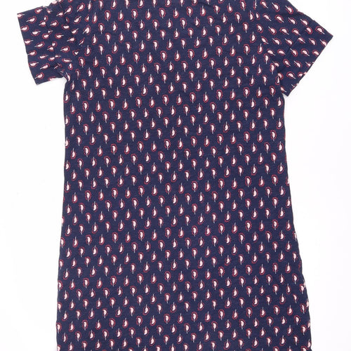 Boden Women's Blue Paisley Knee Dress Size 12