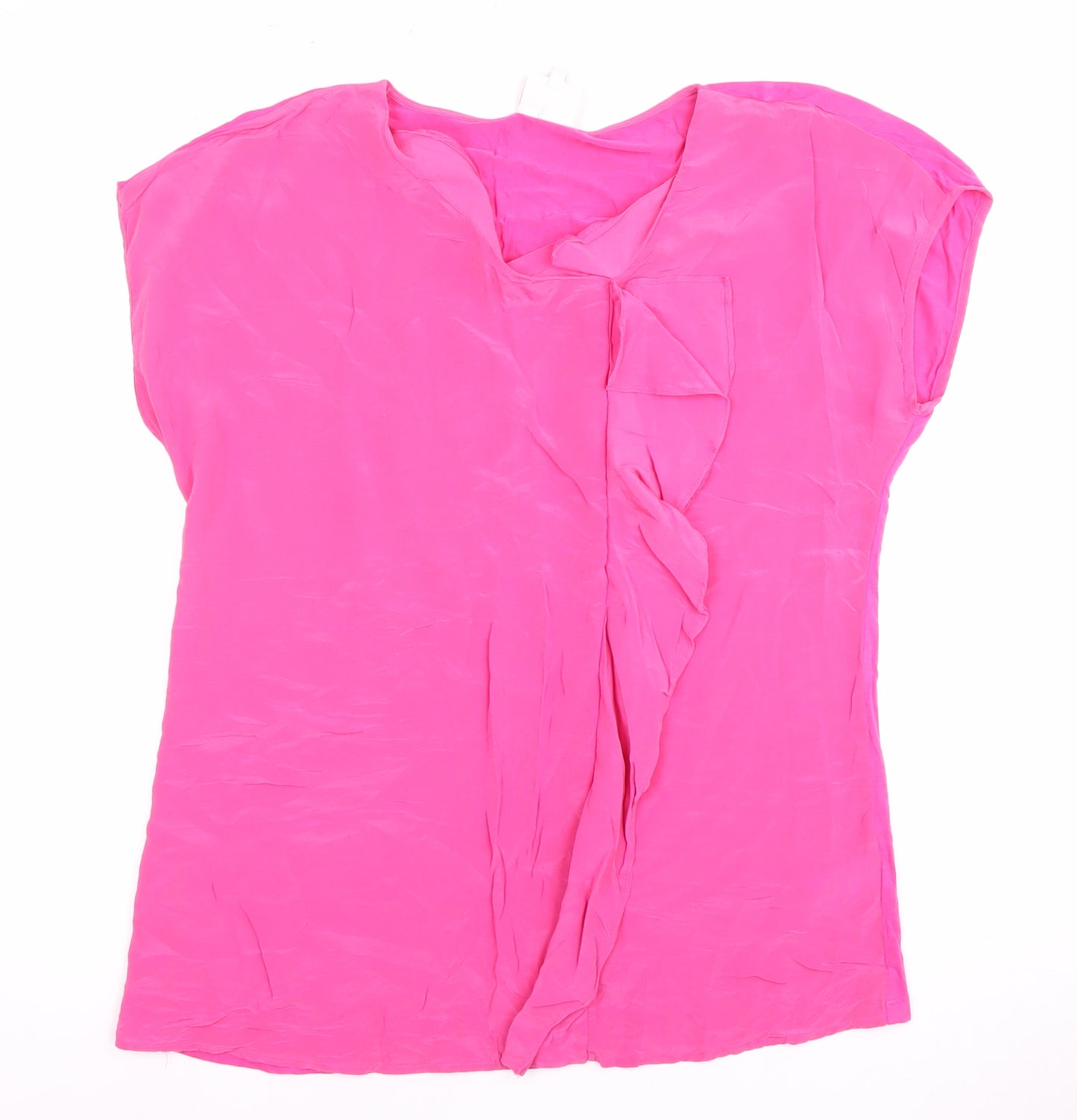 EAST Women's Pink Sleeveless Silk Blouse Size 12