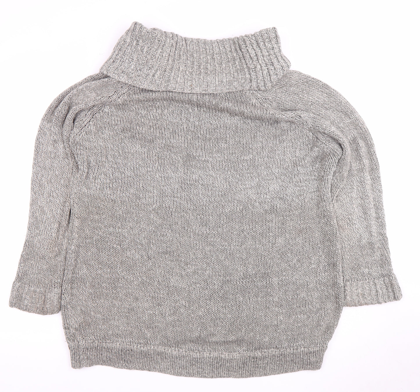 Dorothy Perkins Women's Grey Roll Neck Jumper Size 20