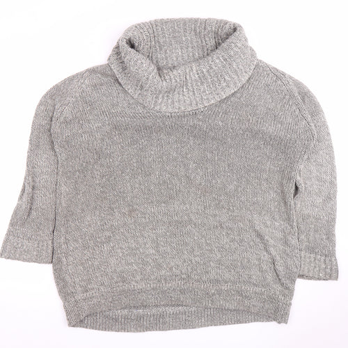 Dorothy Perkins Women's Grey Roll Neck Jumper Size 20