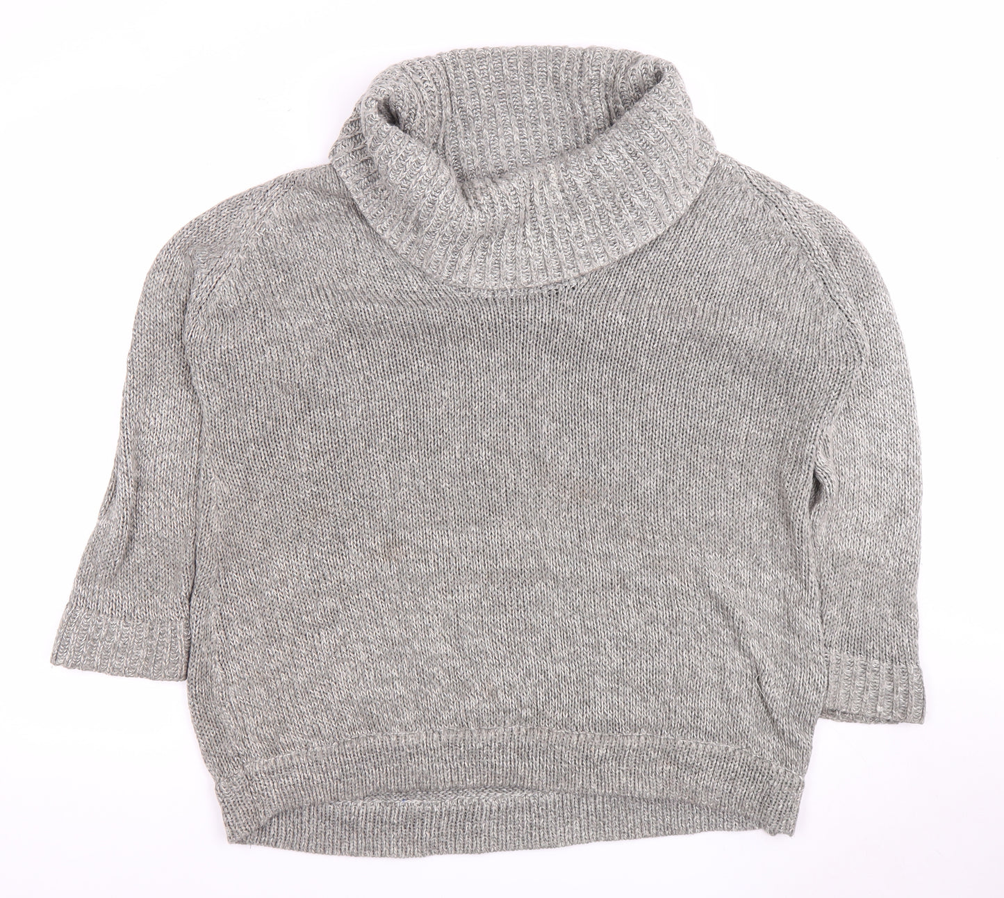 Dorothy Perkins Women's Grey Roll Neck Jumper Size 20