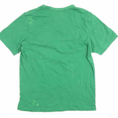 Pull & Bear Men's Green Muppets Tee, Size S, Cartoon Logo