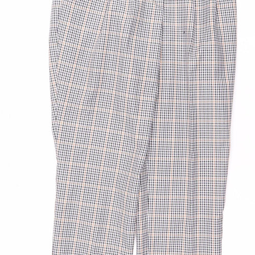 Miss Selfridge Women's Multicoloured Check Trousers, Size 6