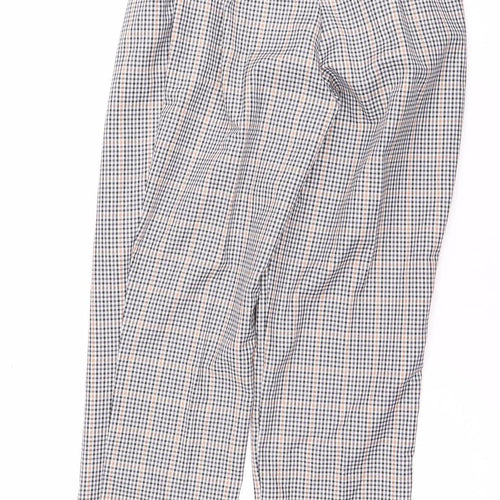 Miss Selfridge Women's Multicoloured Check Trousers, Size 6