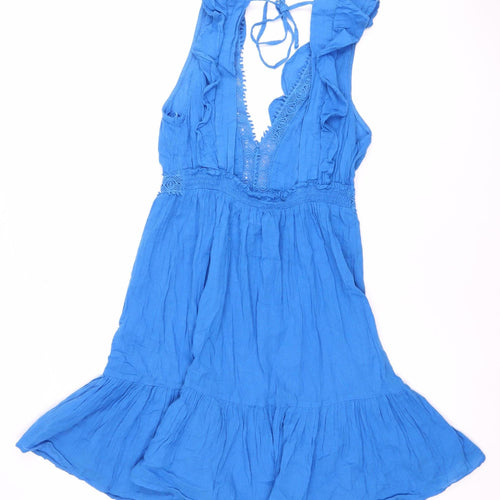 Calzedonia Women's Blue Sleeveless Casual Dress S