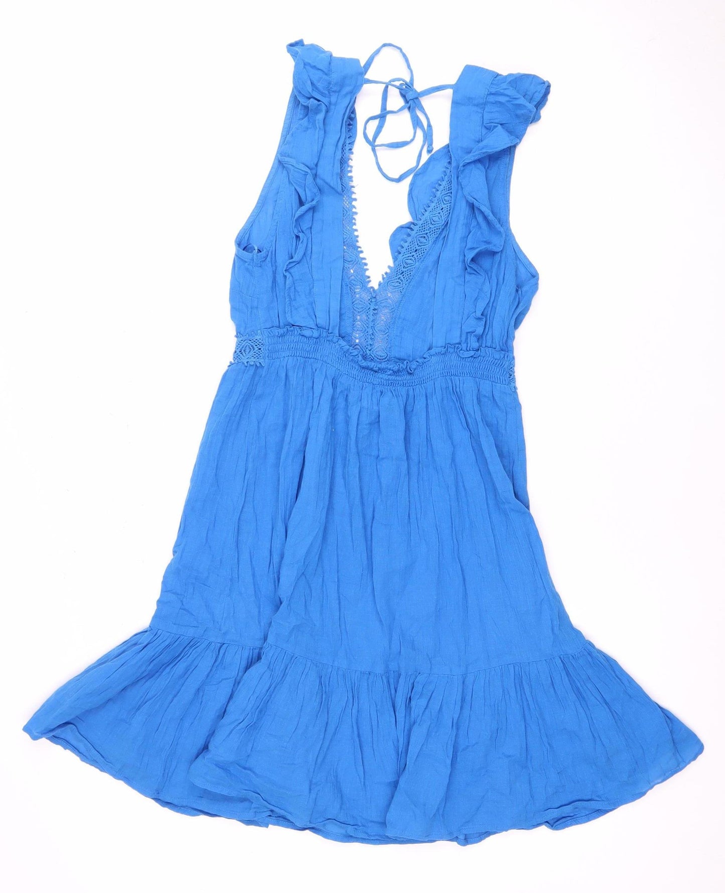 Calzedonia Women's Blue Sleeveless Casual Dress S