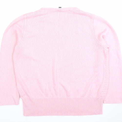 Bonmarché Women's Pink Crew Neck Pullover Jumper Size 18