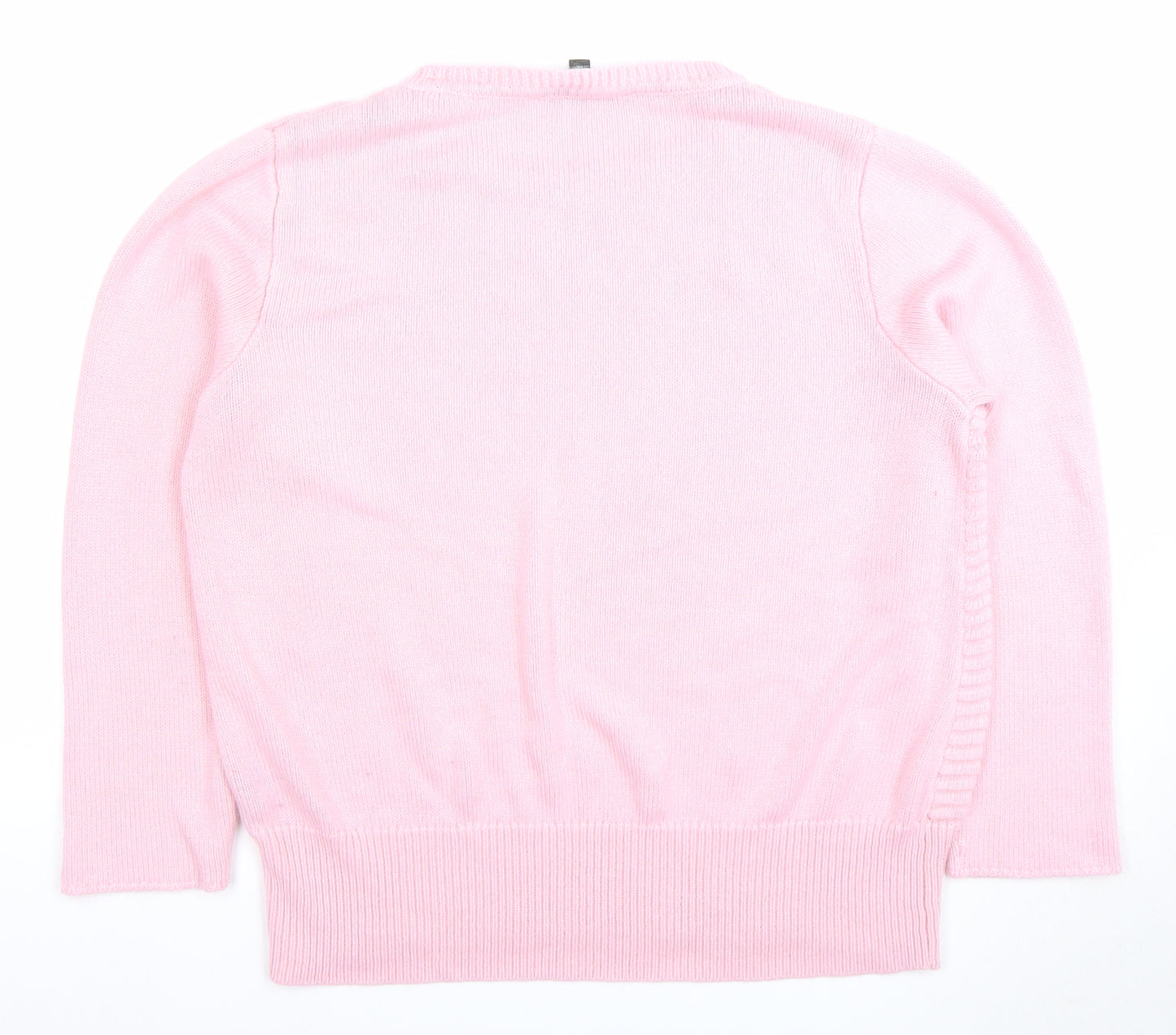 Bonmarché Women's Pink Crew Neck Pullover Jumper Size 18