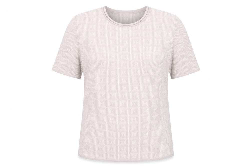 Gerry Weber Women’s Beige Geometric T-Shirt Size 14