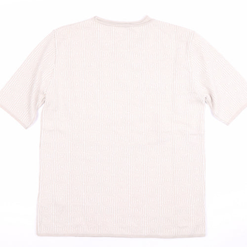 Gerry Weber Women’s Beige Geometric T-Shirt Size 14