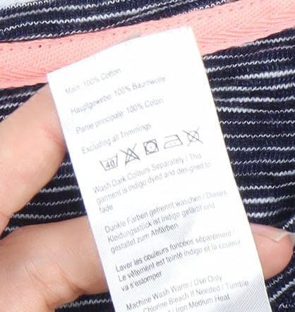 Joules Women's Blue Shift Dress, Size 16 Casual Striped