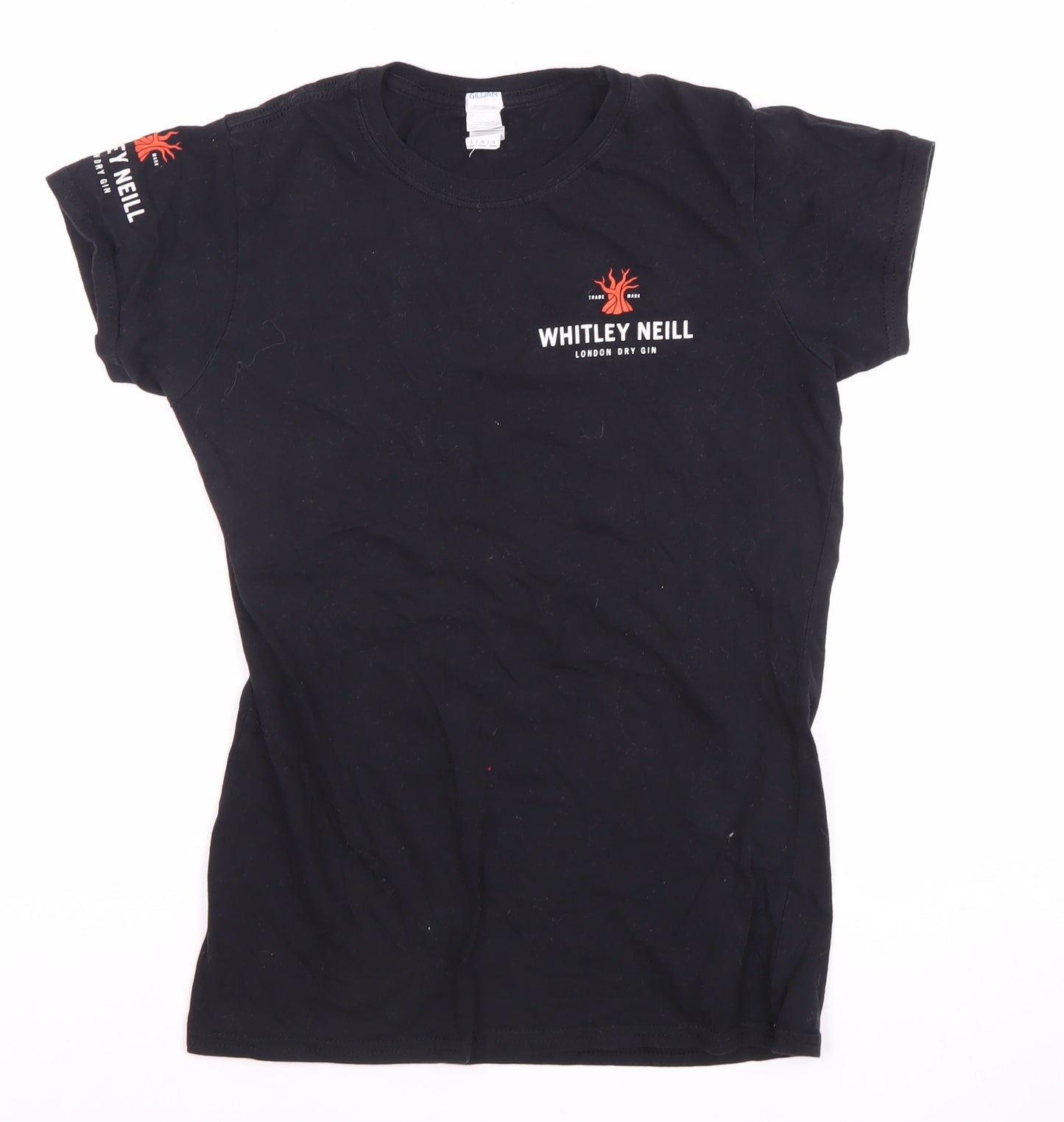 Gildan Women's Black Basic Crew Neck T-Shirt Size L