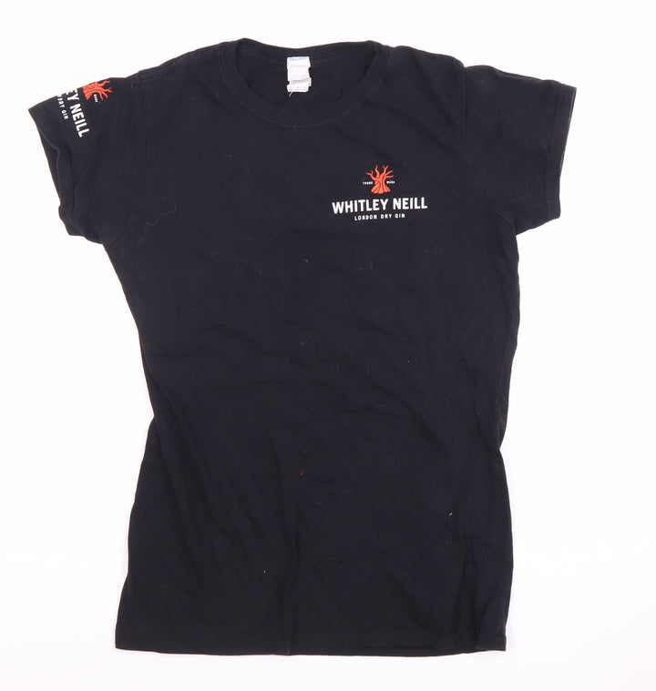 Gildan Women's Black Basic Crew Neck T-Shirt Size L