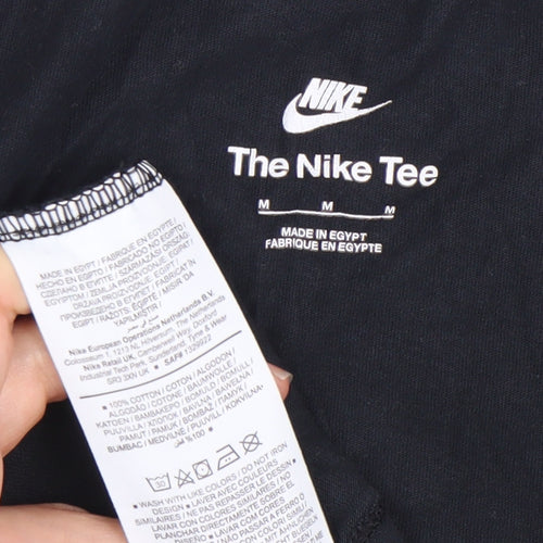 Nike Men's Black M Crew Neck T-Shirt with Logo