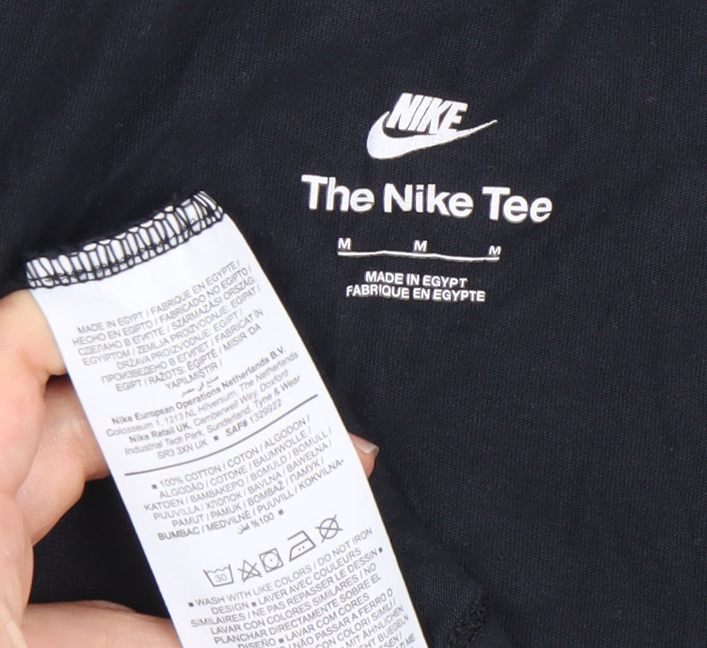 Nike Men's Black M Crew Neck T-Shirt with Logo