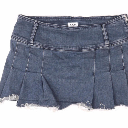 BOG Urban Outfitters Women's Blue Pleated Denim Skirt M