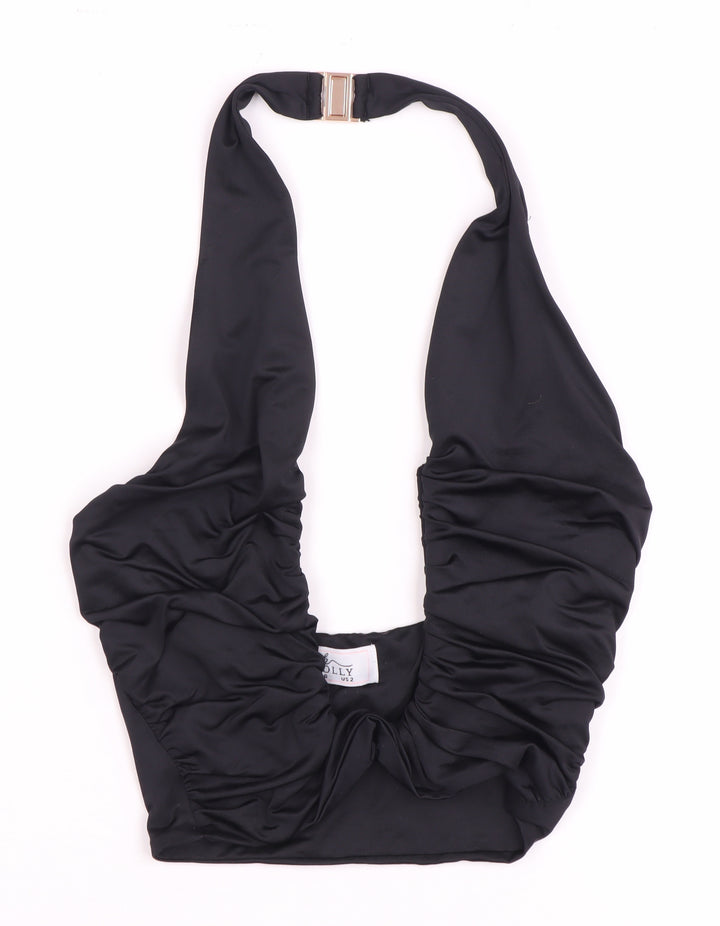 Oh Polly Women's Black Halter Bra-Top Camisole Size 6