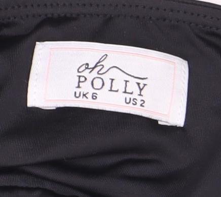 Oh Polly Women's Black Halter Bra-Top Camisole Size 6