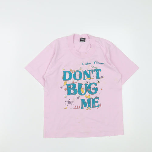 Fruit of the Loom Girls Pink Graphic T-Shirt 10 Years