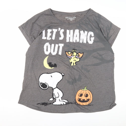 George Women's Grey Snoopy Halloween T-Shirt Size 20