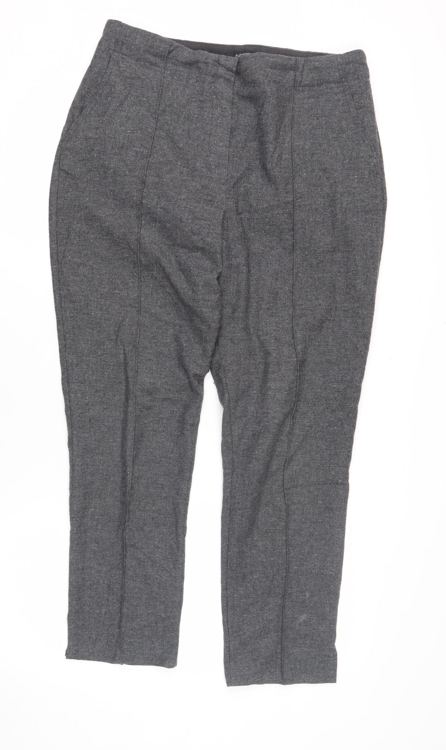 Marks and Spencer Grey Women's Trousers Size 12