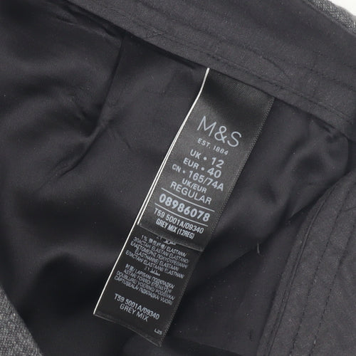 Marks and Spencer Grey Women's Trousers Size 12