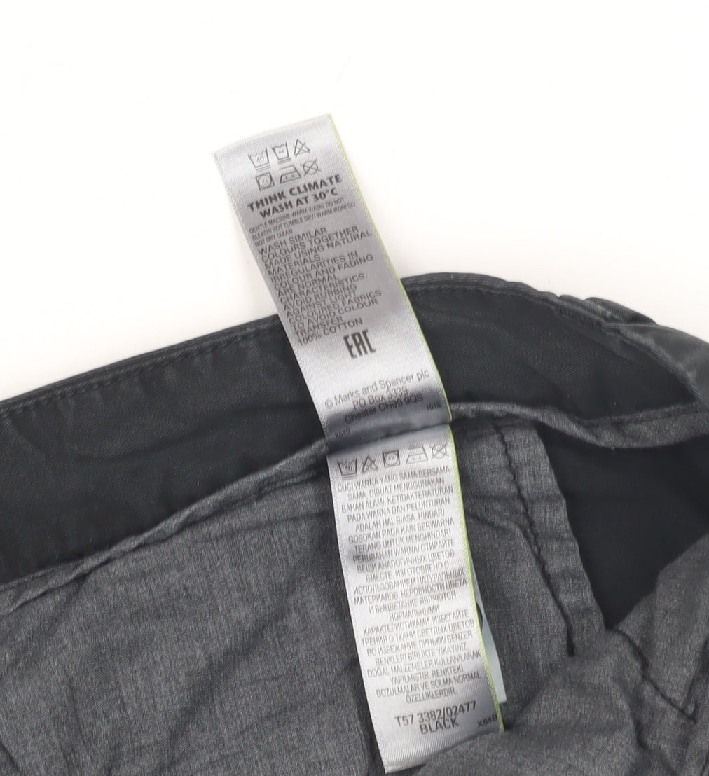 Marks and Spencer Women's Black Size 16 Chino Shorts