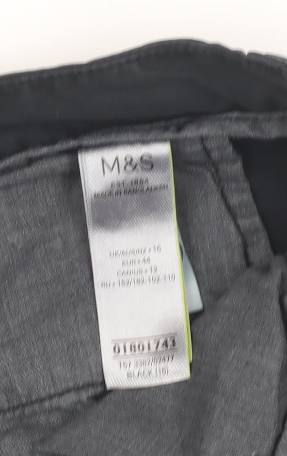 Marks and Spencer Women's Black Size 16 Chino Shorts